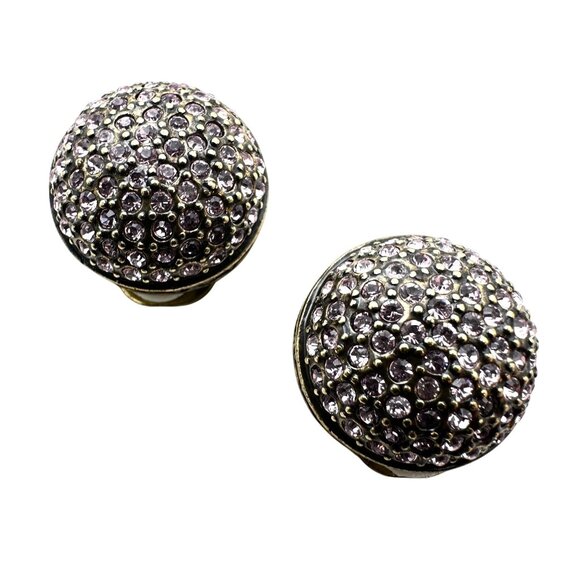 Heidi Daus Crystal Bronze Clip Earrings - Picture 1 of 3